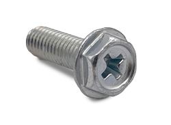 #10-32 x 5/8" Philips Hex Head Screw With Built In Washer